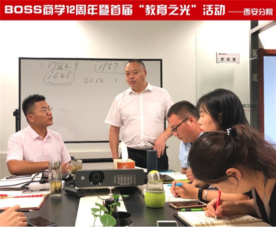 并借此活动机会传达BOSS商学银河电